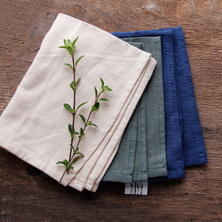 Plain cotton and hemp creative napkin family western food square towel