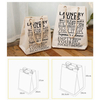 Large Cotton And Linen Canvas Tote Bag Receiving Finishing Bag Drawstring Bundle Pocket Wholesale