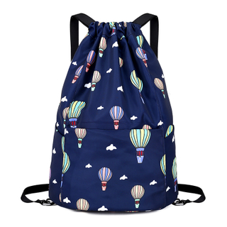 China factory fashion design polyester drawstring backpack with good price