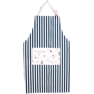 Fashionable cotton and linen striped home kitchen sleeveless adult housework cleaning apron