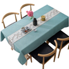 Customized Nordic Japanese fabric cotton and linen simple modern round rectangular table cloth