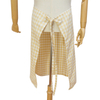 New product natural cotton fabric extra large lightweight and breathable lattice long apron for promotional