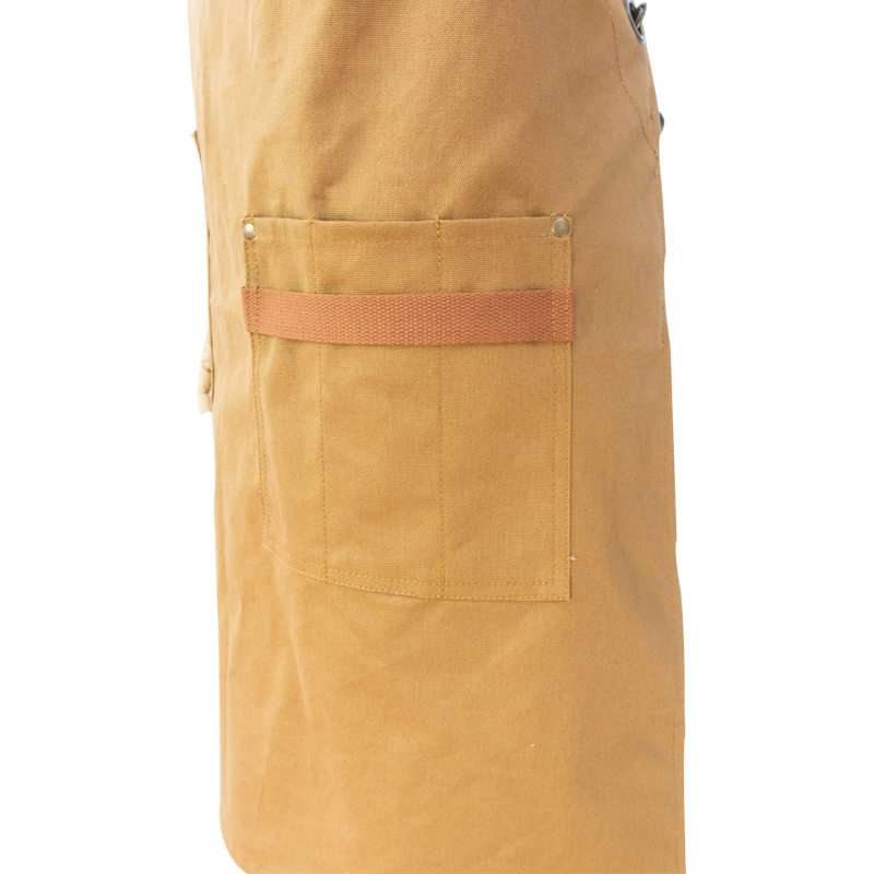 Factory wholesale low price strong wear resistant canvas work apron with multifunction pockets