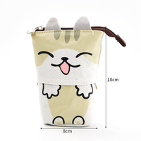 China Supplier logo printing custom pencil bag cosmetic zipper bag portable canvas gift bag