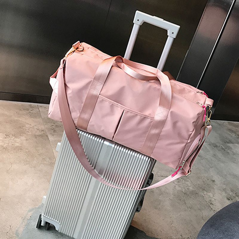 Independent shoes dry and wet separation sports female yoga gym bag simple large-capacity travel sports training bag