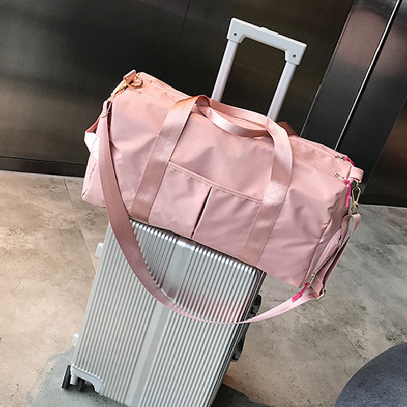 Independent shoes dry and wet separation sports female yoga gym bag simple large-capacity travel sports training bag