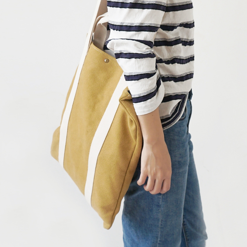 Summer literary canvas bag female shoulder 2019 new student Korean version of the portable ins shopping bag