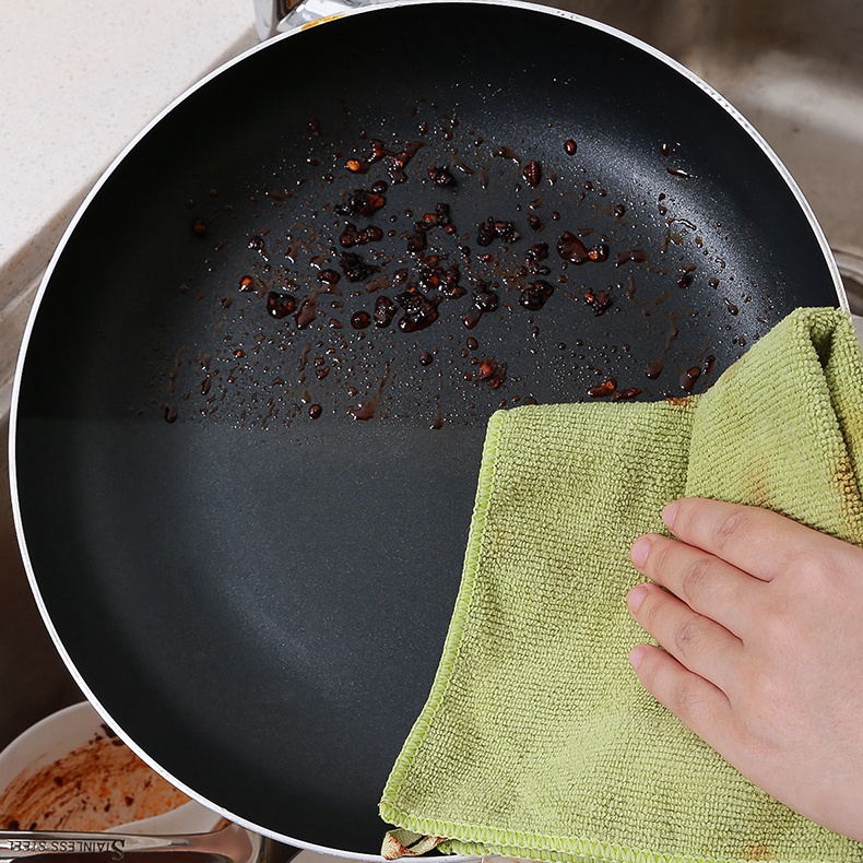 Hot sell non-oil non-stick wool bibulous kitchen cleaning cloth