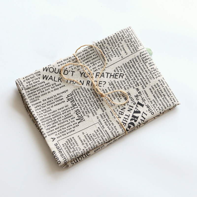 Retro Nordic cotton and hemp newspaper art napkin eat mat wholesale