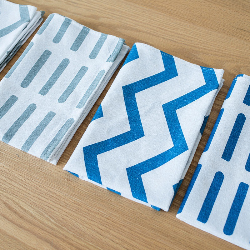 Cotton rectangular tea towel versatile decorative napkin