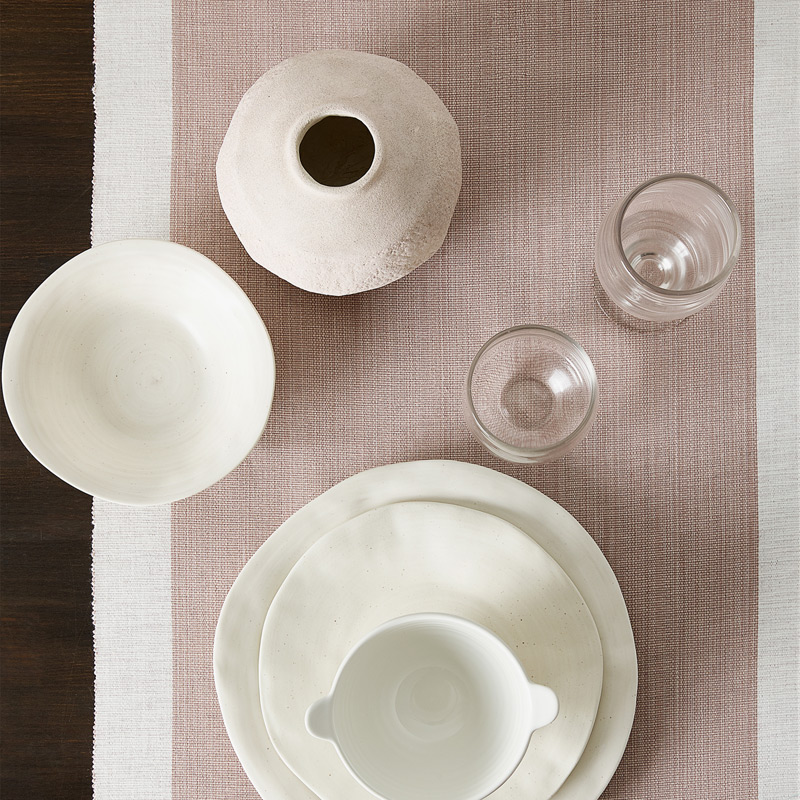 Nordic Mediterranean Modern American Simple Design Cotton Table Runner