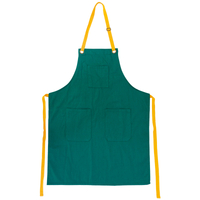 Factory price free sample supply waterproof twill cloth kicthen cooking canvas apron garden cleaning reusable work apron