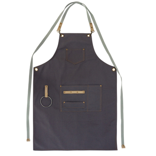 Fashion logo printed custom multifunction tool apron 16oz polyester cotton garden cleaning work apron for wholesale