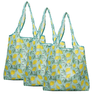 Polyester oxford cloth foldable reusable tote shopping waterproof grocery bags with printing logo