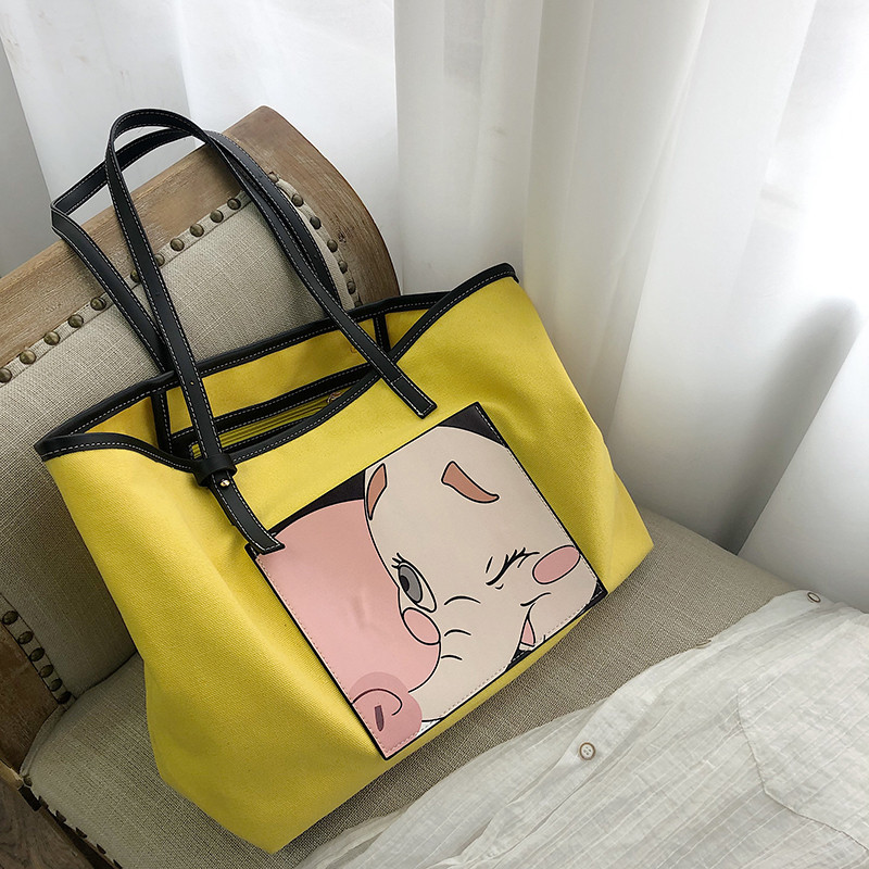 New women's bag Korean casual handbag fashion canvas bag shoulder Messenger bag large capacity travel bag