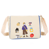 Canvas bag female shoulder ins slung dual-use student retro ladies canvas shopping bag