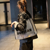 New style orginal design one-shoulder pvc jelly transparent female bag large tote shopping bag
