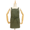 Factory wholesale custom 16oz polyester cotton canvas green painting apron for unisex