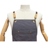 Stocks 50pcs waterproof wear resistant 16 oz polyester cotton canvas work apron with cotton webbing