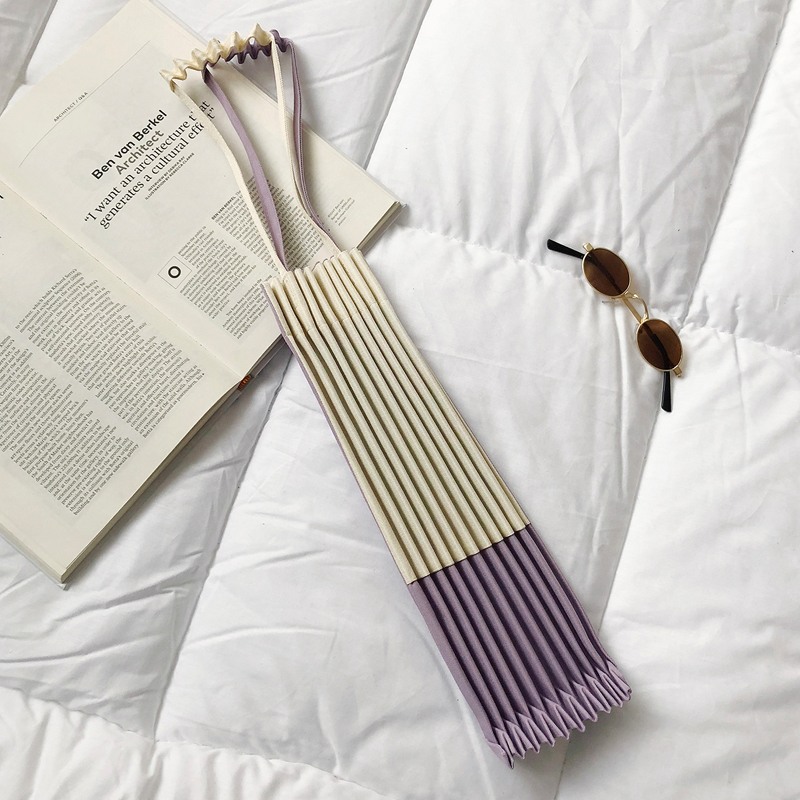 Japanese fashion women shoulder bag canvas bag customized wrinkle polyester cotton canvas bag 