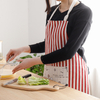 Fashionable cotton and linen striped home kitchen sleeveless adult housework cleaning apron
