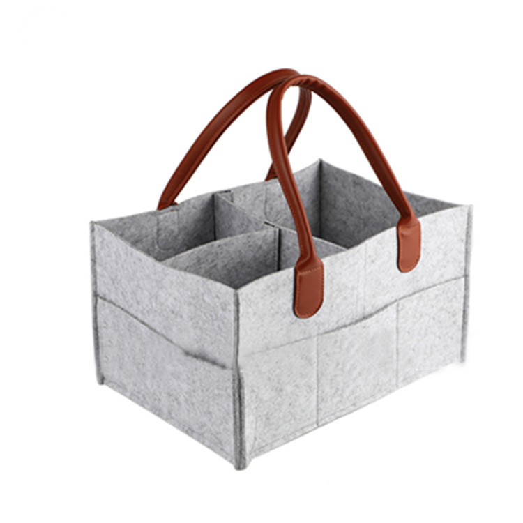 Diapers storage bag felt baby sundries portable storage bag custom