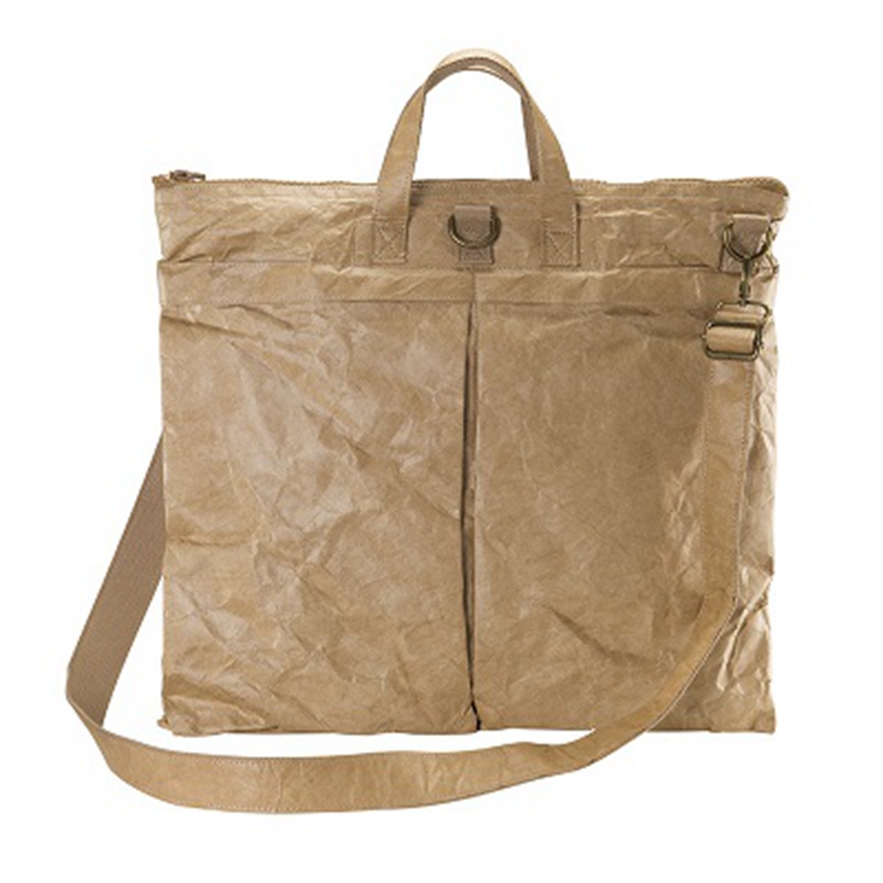 Thickened large capacity dupont paper waterproof tear resistant reusable computer tote business bag