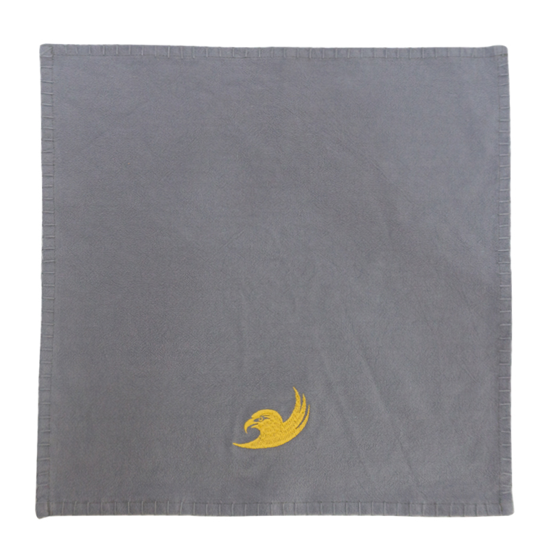 Western restaurant special embroidery logo customizable cotton linen napkin