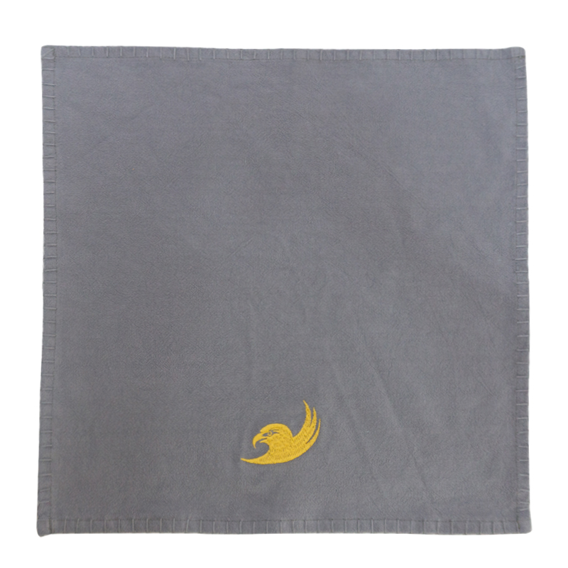 Western restaurant special embroidery logo customizable cotton linen napkin