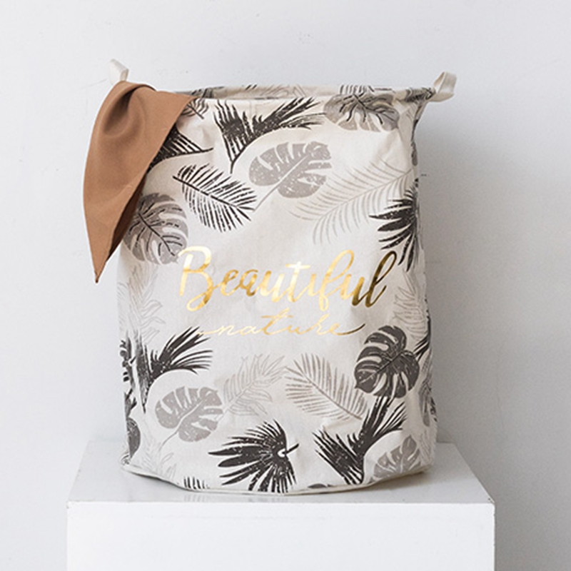 Household room cleaning clothes storage natural eco friendly breathable logo custom printing laundry basket