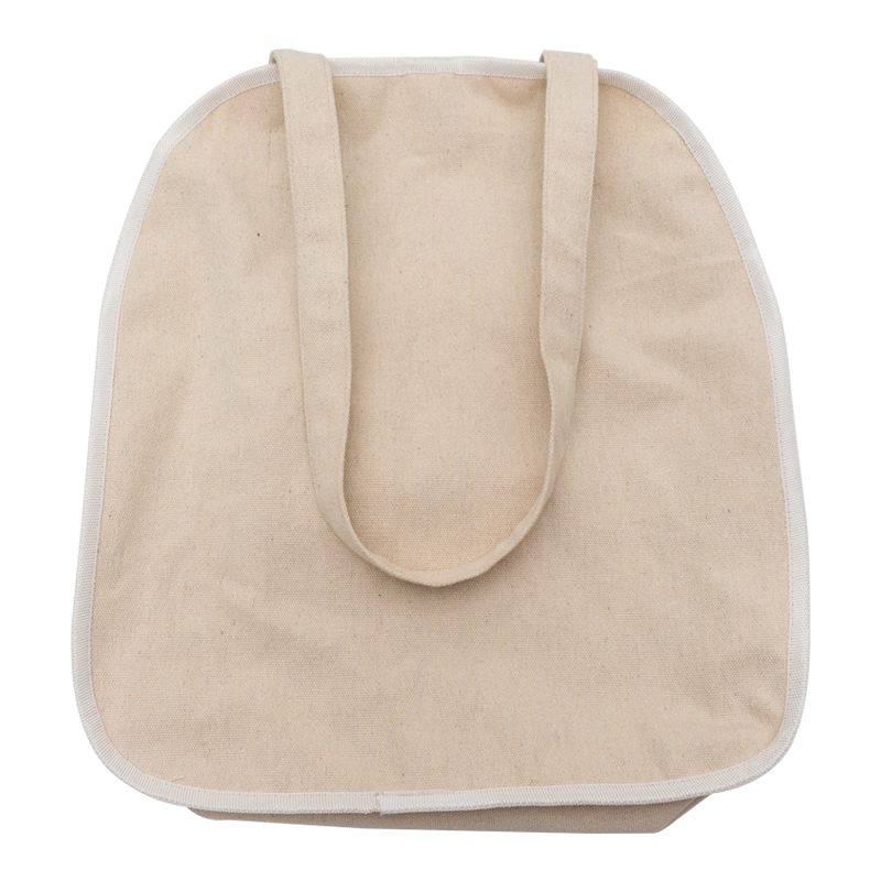 Factory stocks low price promotional natural white 8oz canvas shopping bag for women