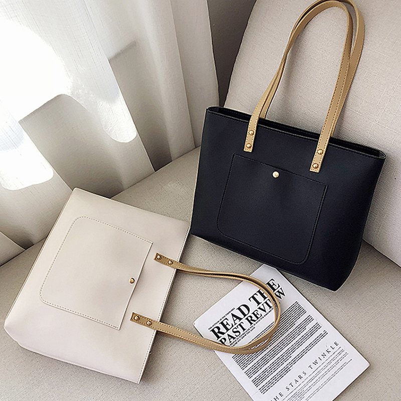 2019 new ins wild shoulder messenger bag student large capacity pu waterproof handbag bag