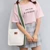 Japan and South Korea new ins messenger bag light retro diagonal cross-package simple personality literary student shoulder canvas bag
