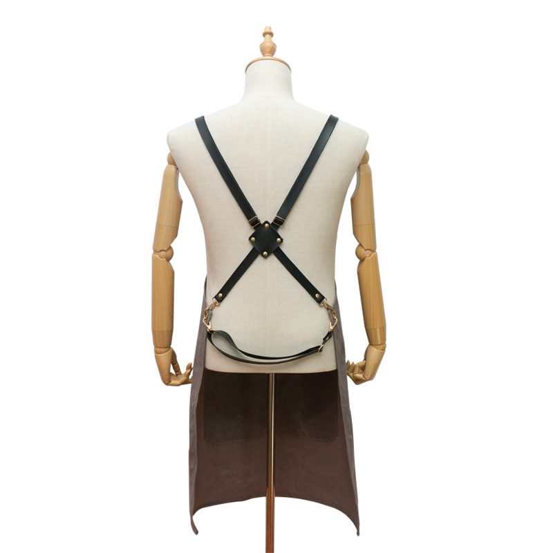 China Supplier original design heavy industry waxed canvas apron for men