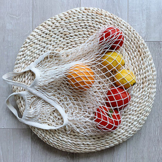 Strong load bearing practical high quality cotton mesh bag for fruit package