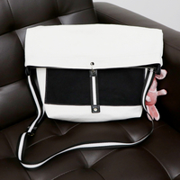 Factory original design simple classic large capacity high quality durable cotton canvas messenger bag