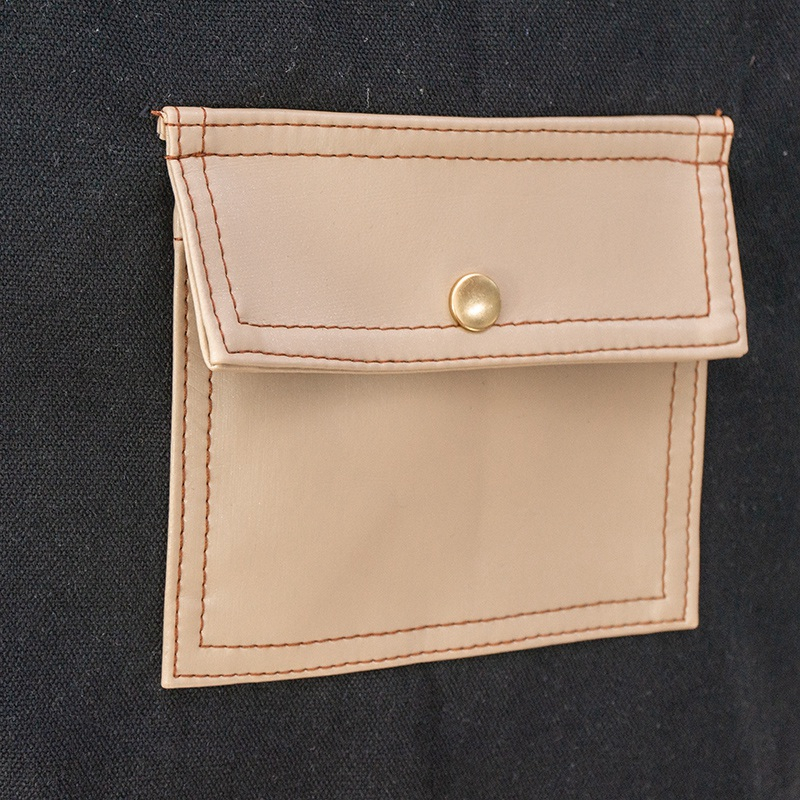 Wholesale Washable comfortable Cheap black Unisex kitchen apron canvas Apron with Pockets