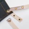 Promotional fashion waterproof black pu stitching apron