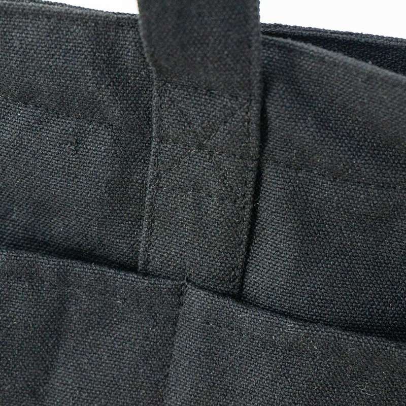 Large black cotton canvas outer space printing shopping bag single-shoulder bag wholesale