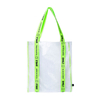 Grid transparent shoulder bag Korean version of the personality tote bag PVC Messenger bag