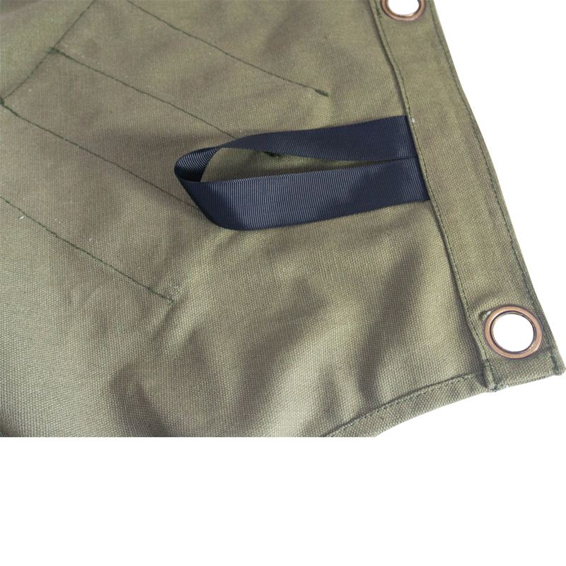 High quality strong industrial canvas apron with leather strap