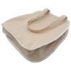 Factory stocks low price promotional natural white 8oz canvas shopping bag for women