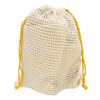 New fashion eco friendly and breathable vegetable and fruit net bag cotton mesh drawstring bag