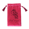 Wolesale bulk low price promotional logo custom personalized satin gift bag for wig package