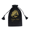 Bulk factory promotional logo silk printing soft and smooth satin bag for wig package