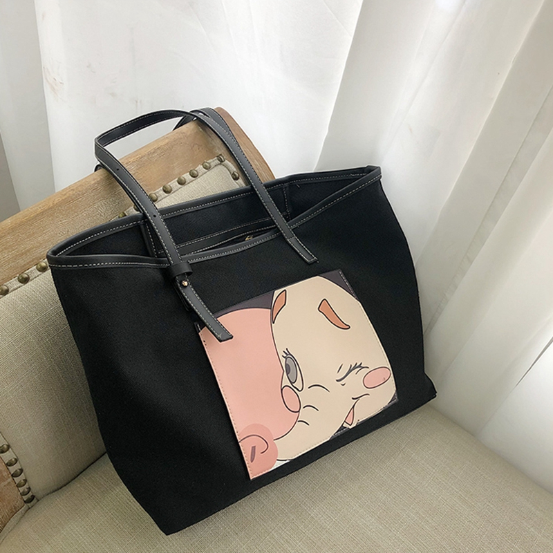 New women's bag Korean casual handbag fashion canvas bag shoulder Messenger bag large capacity travel bag