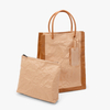 Pleated kraft paper color matching ladies large capacity tote bag waterproof lightweight reusable tyvek gift bag