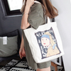 Korean version ins 2019 large capacity canvas bag with logo printed custom