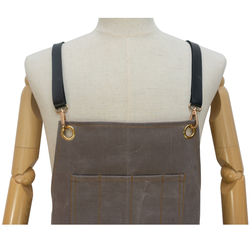 China Supplier original design heavy industry waxed canvas apron for men