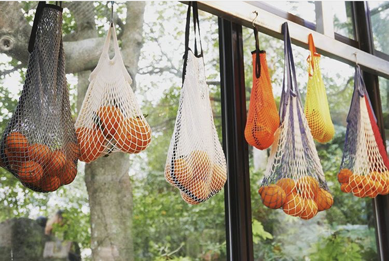 cotton mesh bag